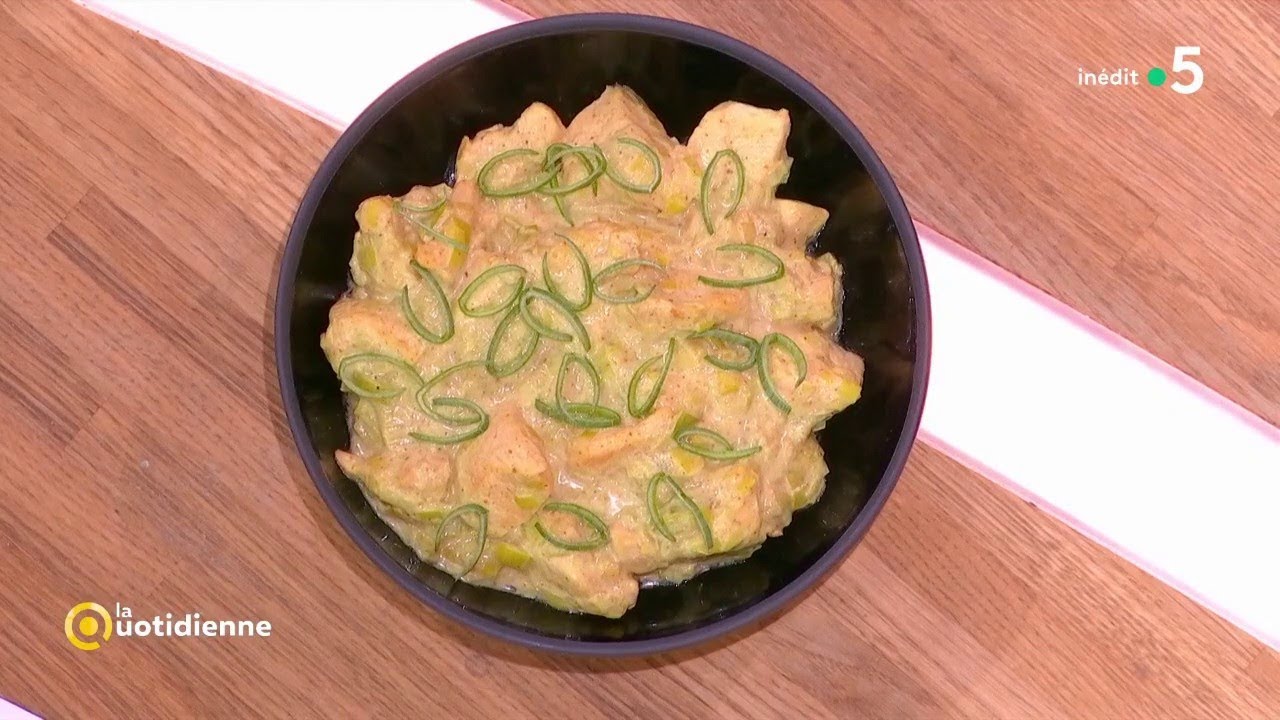 Défi food : Curry de poulet poireaux-coco - La Quotidienne