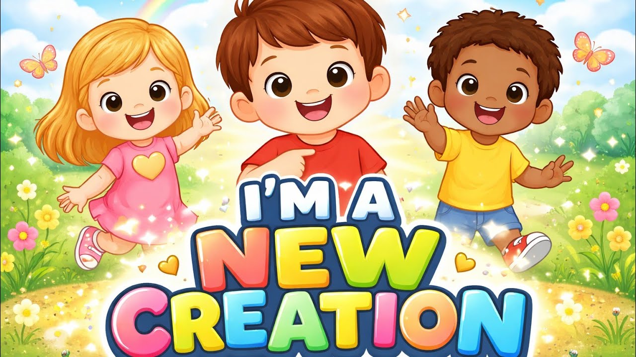 I’m a New Creation 🎵 Christian Song for Kids | Jesus Lives in Me | Bible Nursery Rhyme