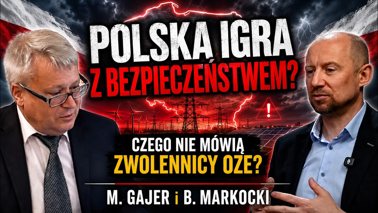 16. Polska igra z bezpieczeństwem? Czego nie m&oacute;wią zwolennicy OZE? M. Gajer i B. Markocki
