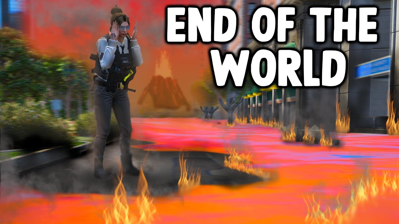 Surviving A Volcano Eruption In GTA 5 RP