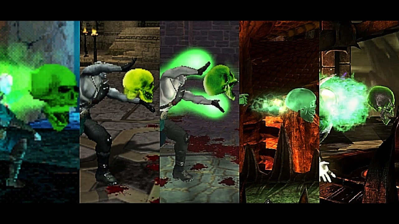 Evolution of Quan Chi's Skull Toss (1997-2015)