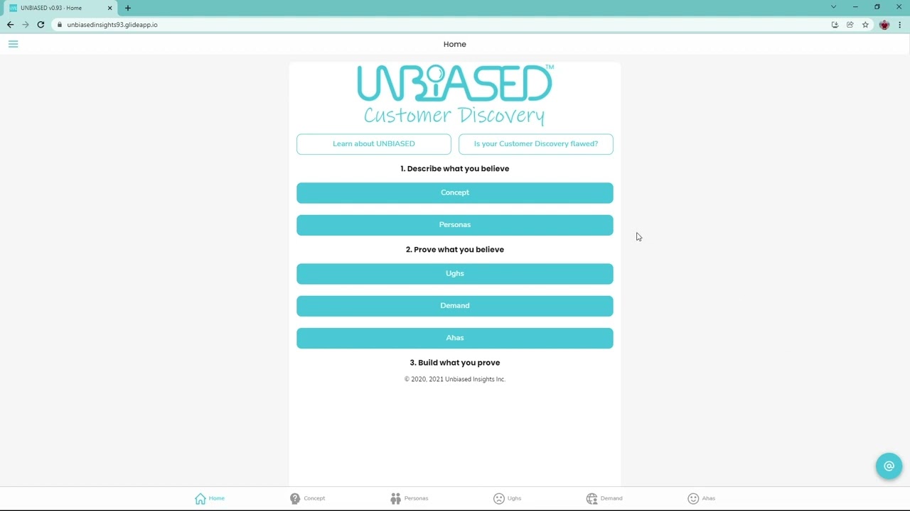 UNBIASED - Overview of how to use UNBIASED