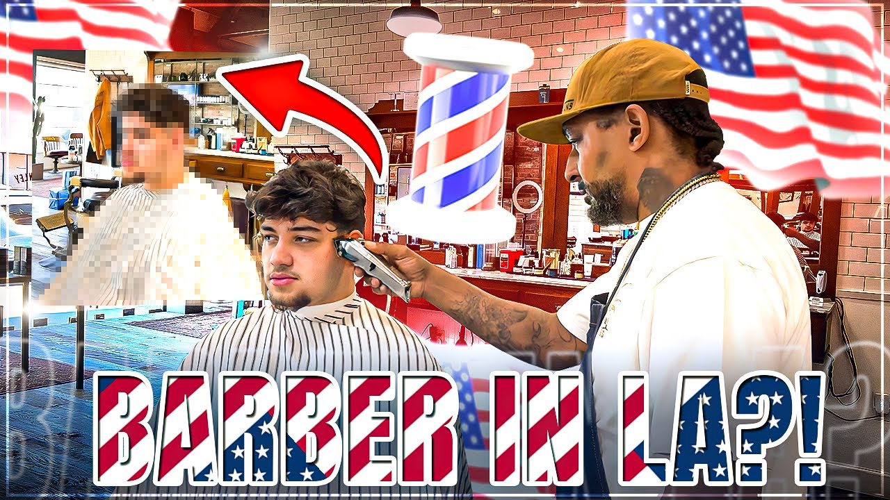 ICH LASSE MIR DIE HAARE IN LOS ANGELES SCHNEIDEN!👀💈 Amerika Friseur Test💇🏻‍♂️