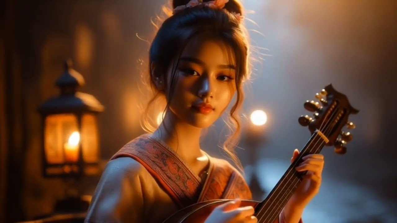 A Beautiful Girl’s mandolin Melody That Touches the Heart