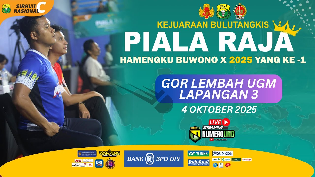 DAY 6 - COURT 3 | GOR LEMBAH UGM - PIALA RAJA 2025
