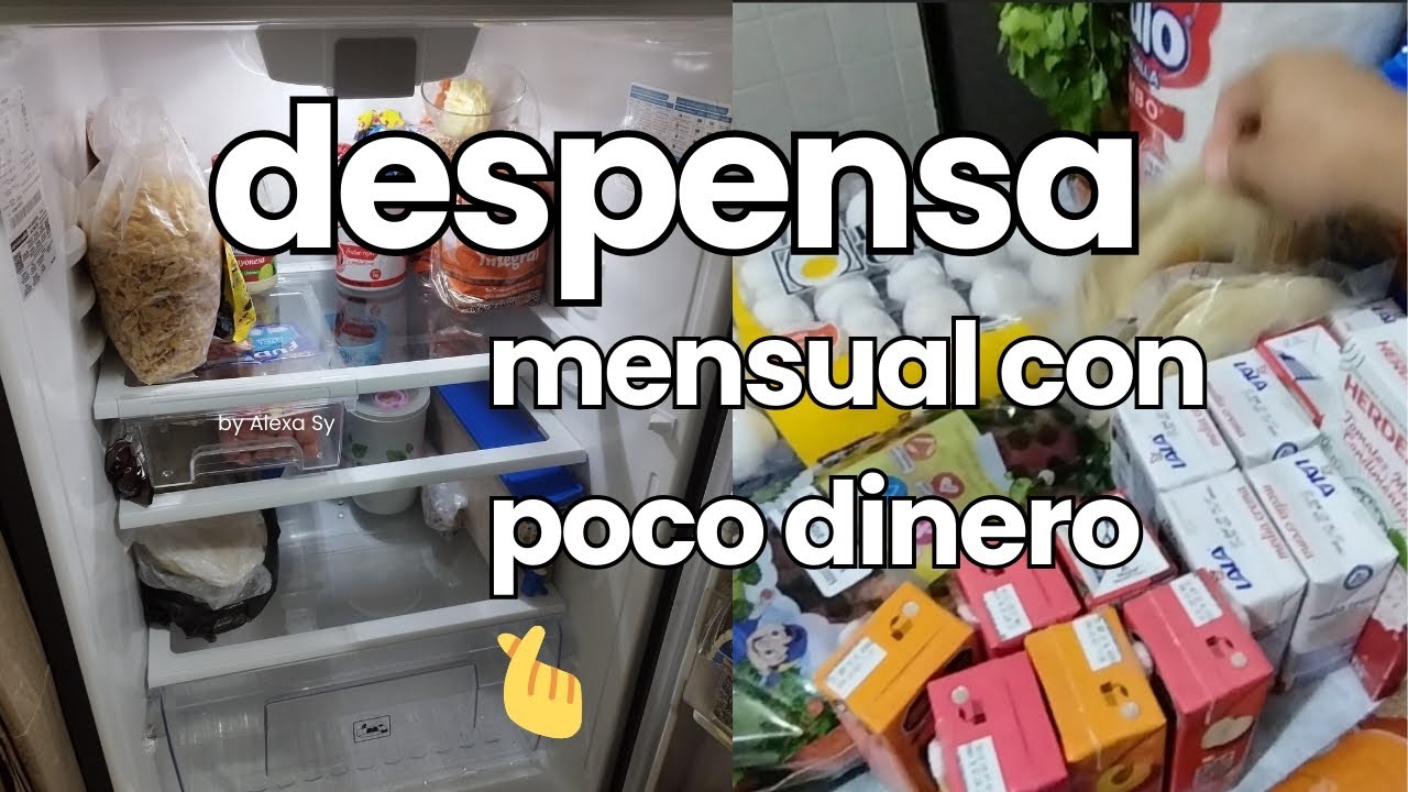 Sin dinero/Despensa mensual para 5 personas #despensa