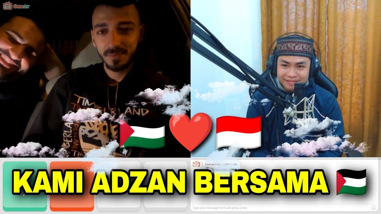 MOMEN ADZAN BERSAMA PEMUDA PALESTINA DI OME.TV INTERNASIONAL ‼️ NONGKRONG BERSAMA PALESTINA 🇵🇸