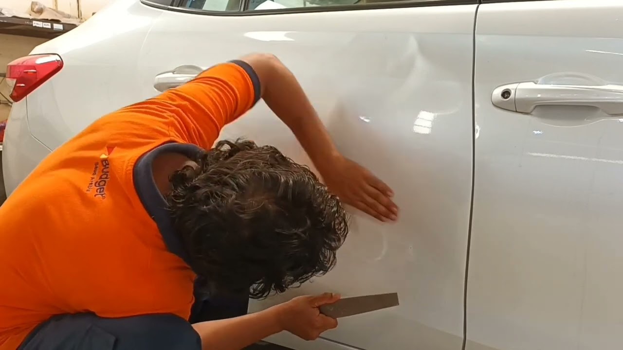 New Toyota yaris model 2020  ,damaged door restoration, repair full process