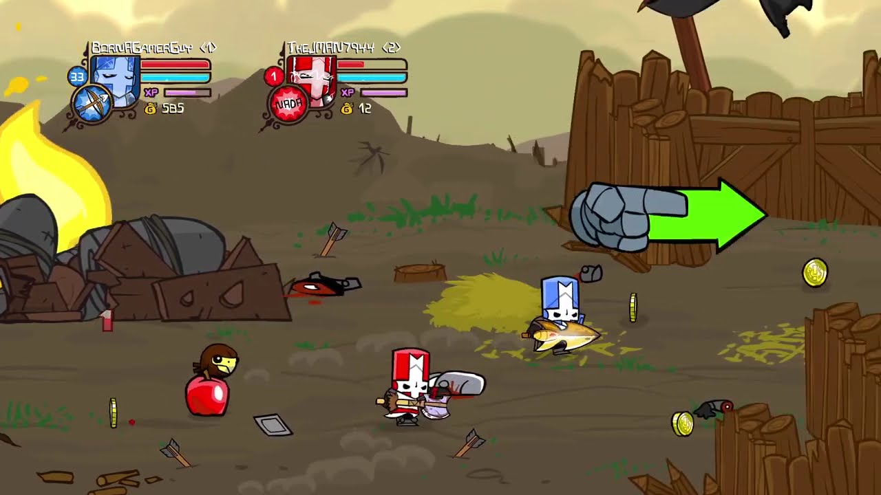 (Castle Crashers) Through the battlefield!