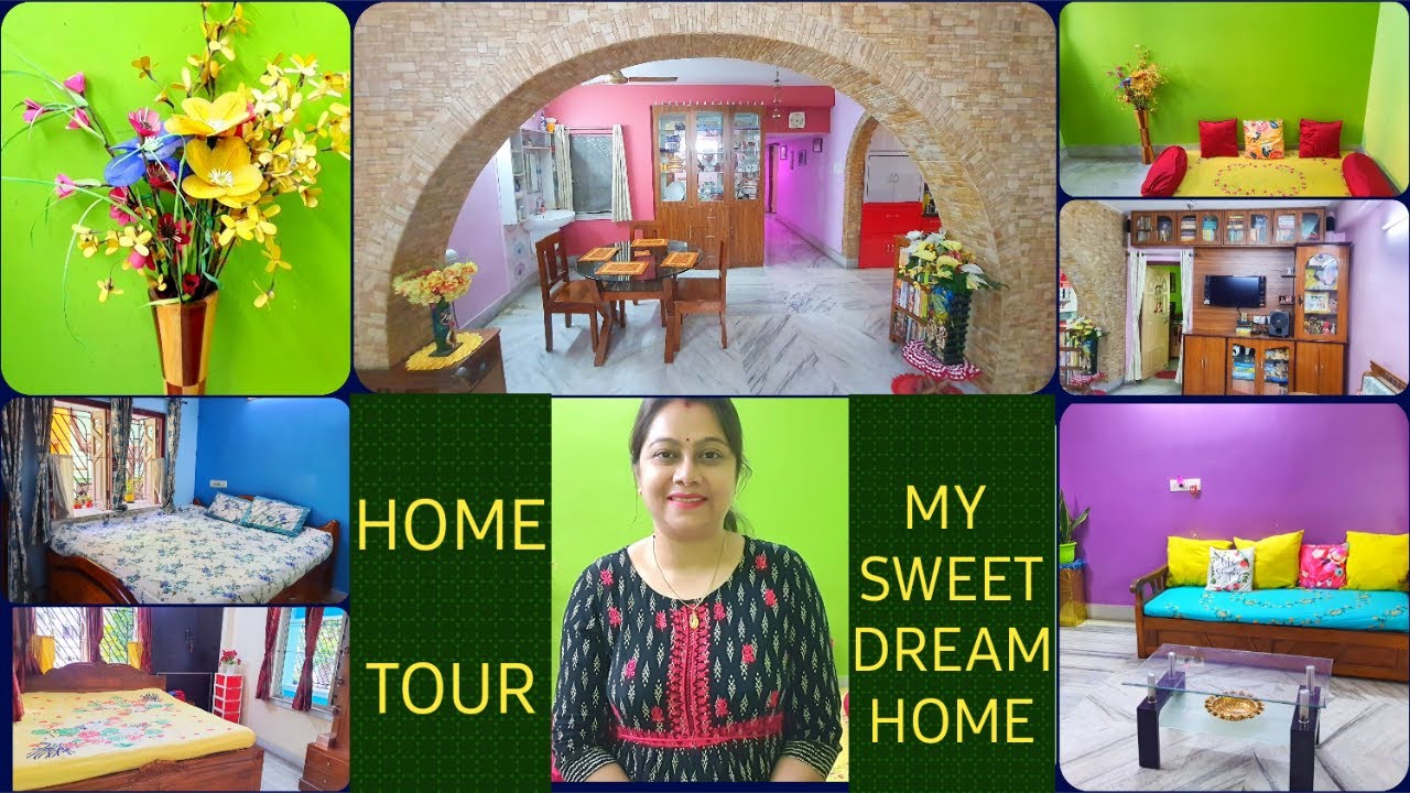 HOME TOUR/My Simple Home Decor/Indian Middle Class Home Tour/3 BHK Flat Tour/My Sweet Dream Home.