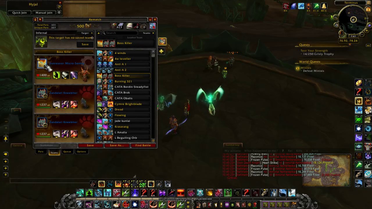 Argus Pet Battle Defeating Minixis