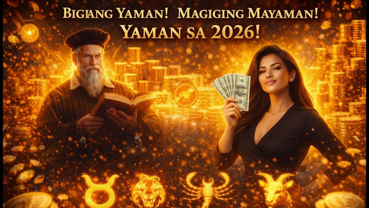 Prediksyon ni Nostradamus 2026 | 04 na Zodiac Signs na Biglang Magiging Milyonaryo!