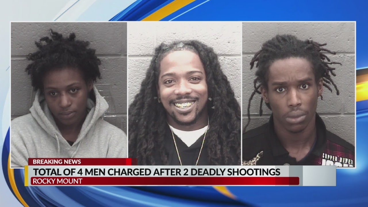 4 men charged after 2 deadly shootings in Rocky Mount