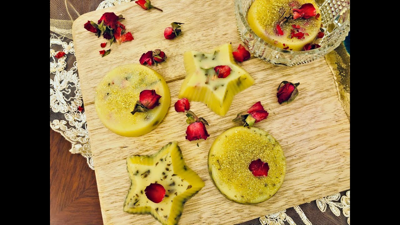 Yellow Beeswax Lotion Bar طريقة عمل مرطب صلب من شمع النحل الأصفر