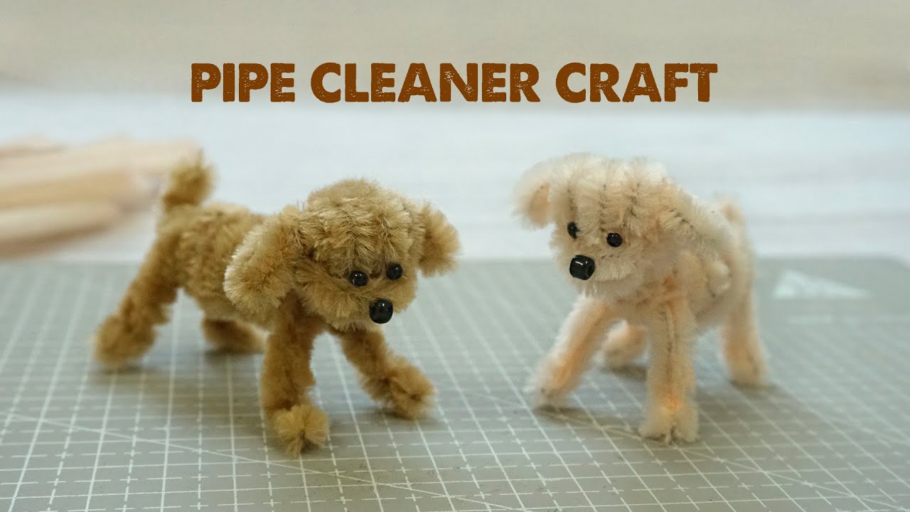 How to make a Puppy out of pipe cleaners | Pipe cleaner tutorial for beginners