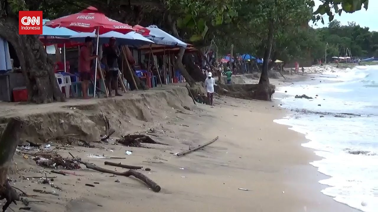 Melihat Kondisi Pantai Kuta Akibat Abrasi Parah
