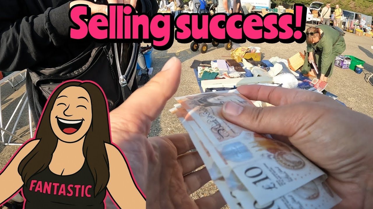MONEY MONEY MONEY! Selling at the car boot sale, flea market POV