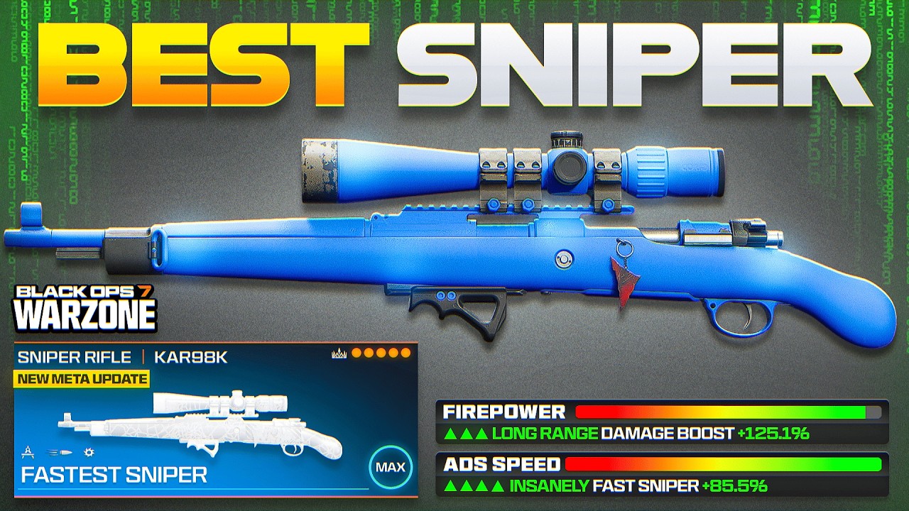 the BEST 1 SHOT KAR98 SNIPER META LOADOUT for WARZONE! (Best KAR98K Sniper Class Setup in Warzone)