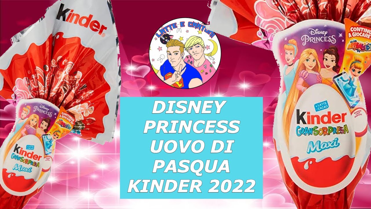 DISNEY PRINCESS UOVO DI PASQUA KINDER 2022