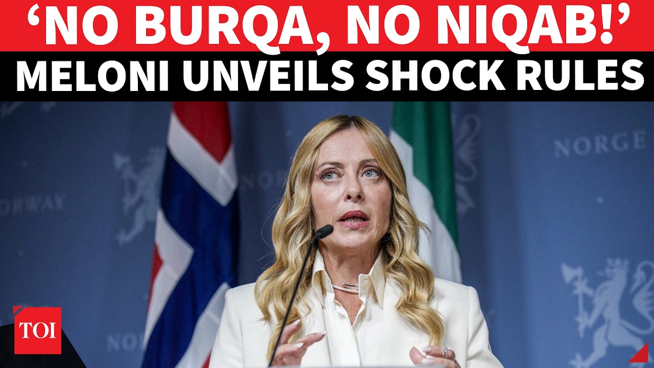 &lsquo;NO HIDING FACES!&rsquo;: Meloni BANS Burqa, Niqab; Unveils Tough New Integration Rules In Italy | WATCH