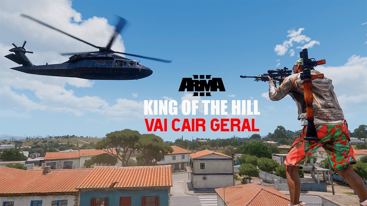 ARMA 3 - KING OF THE HILL - DE SNIPER EU DERRUBO ATE HELICOPTERO