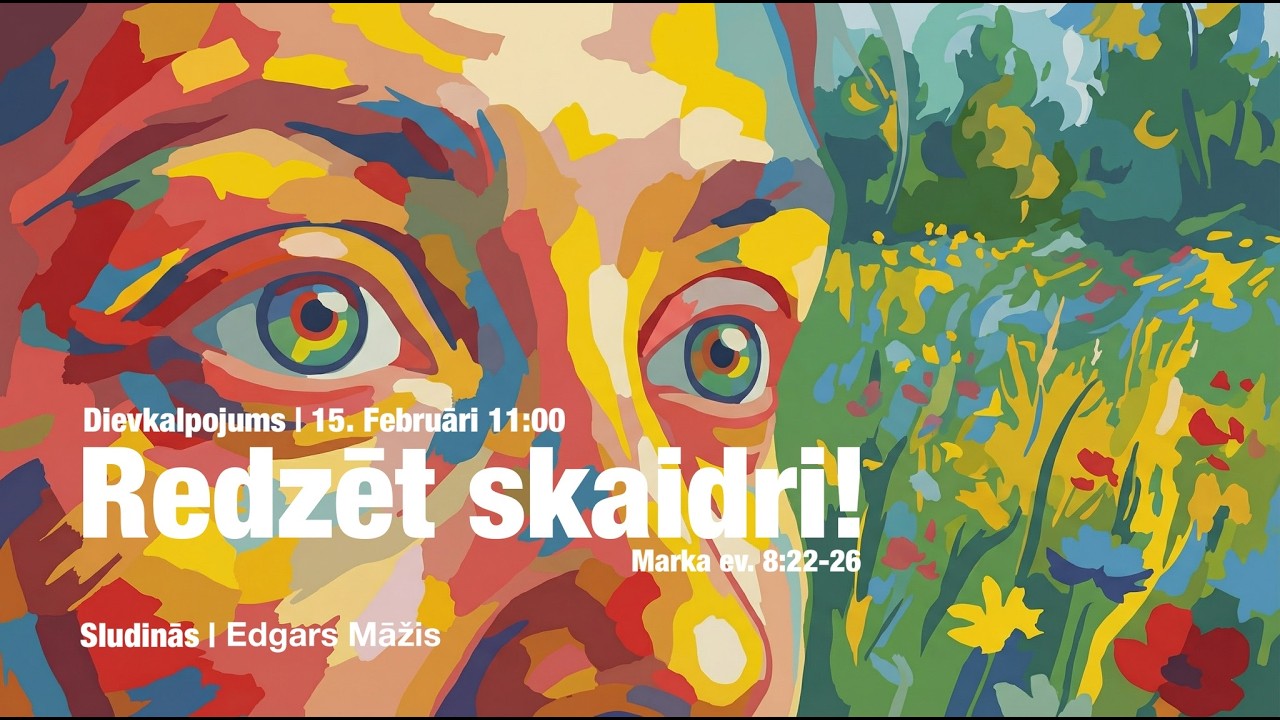 Āgenskalna baptistu draudzes dievkalpojuma tiešraide 15.02.2026. plkst. 11.00