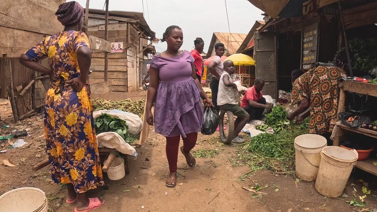 Slow Walk Through a Lively Humble African Neighborhood 🌍🇺🇬UGANDA#Kampalacity#Nakivubo #newkampala