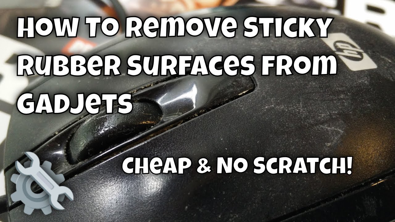 How To Remove Sticky Rubber & Sticky Plastics From Gadgets - Fix Sticky Computer Peripherals
