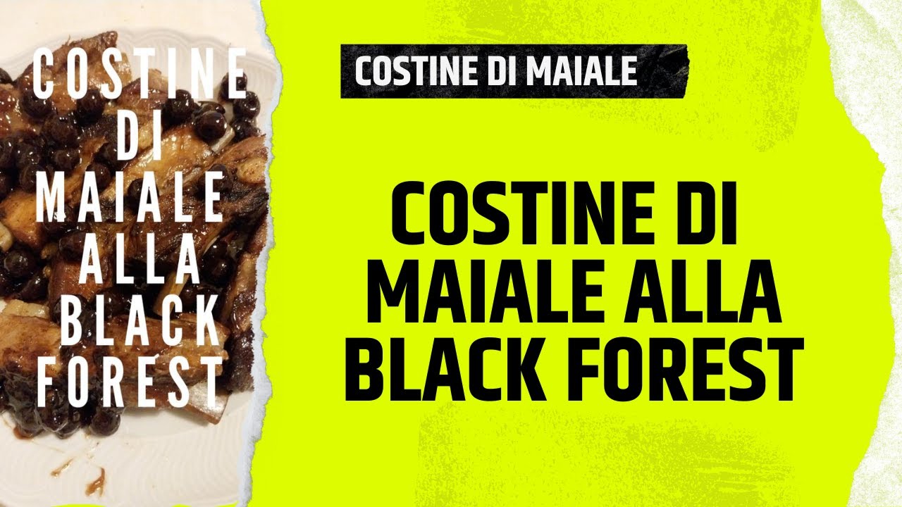 come fare e preparare le costine di maiale in padella alla black forest fatte in casa velocemente
