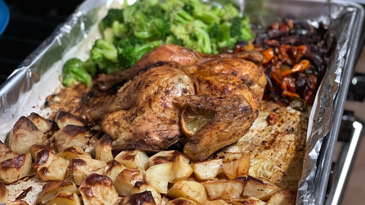 Simple Meal Ideas for Busy Moms: BUTTERFLY ROSEMARY CHICKEN with Roasted Veggies | Mama Ruth