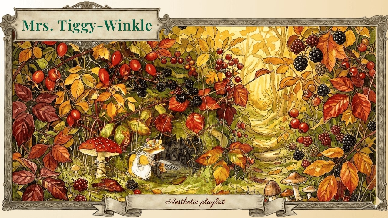 the tale of mrs. tiggy-winkle | a cozy autumn woodland (gentle storybook music)
