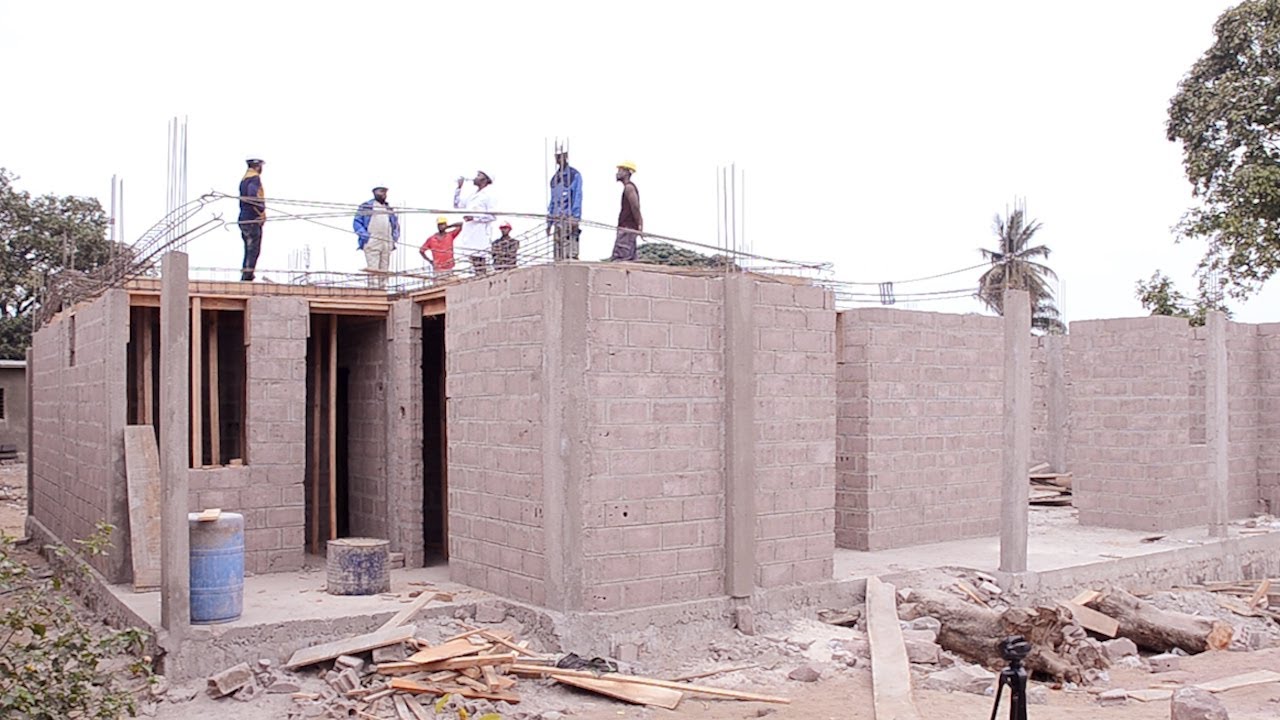 GKC: L'ÉTAT D'AVANCEMENT DES TRAVAUX DE LA MAÇONNERIE D'UNE VILLA R+1