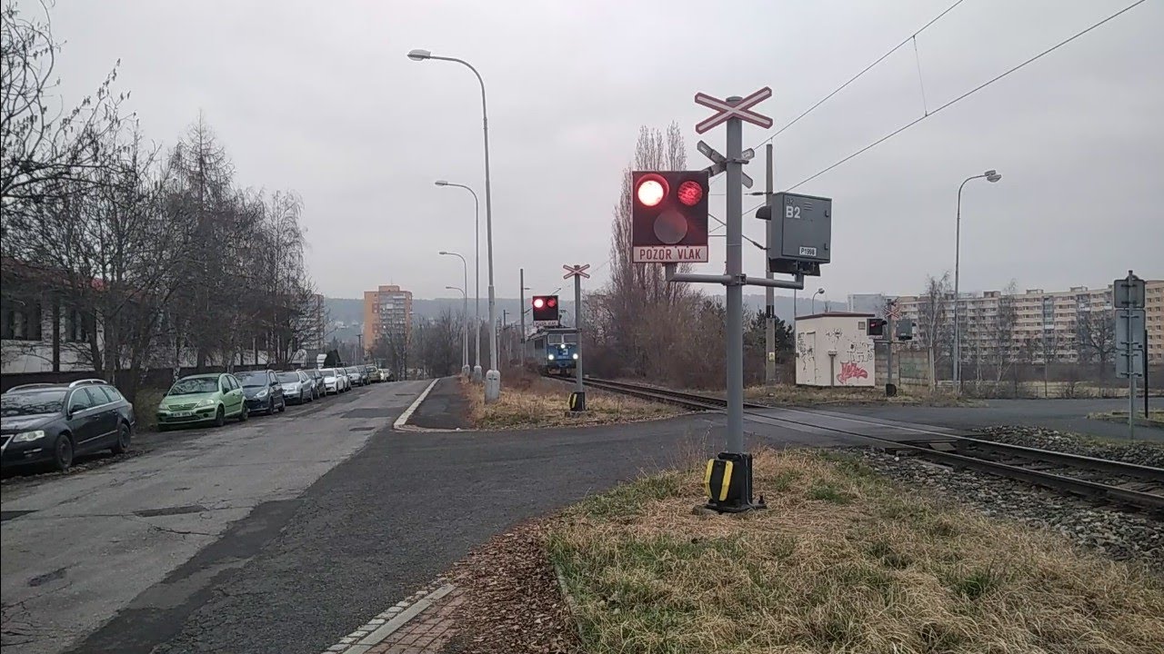 Železniční přejezd Chomutov #5 2.3.2024 / Czech railroad crossing