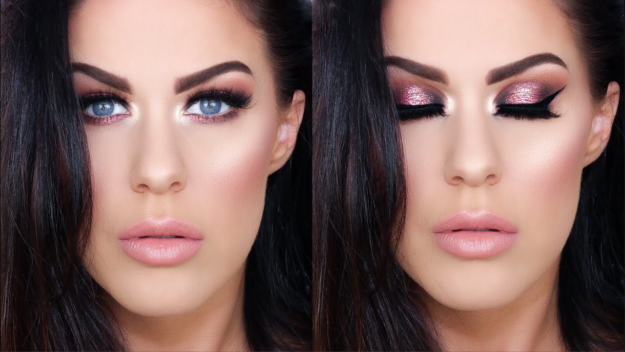 GET READY WITH ME!! | WEARABLE PINK GLOWING MAKEUP!!