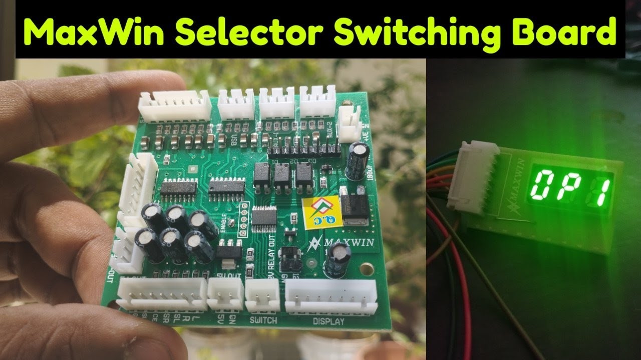 Maxwin Digital Audio Input Selector Board | 12 VDC | Connection & Working Details | GKS Info Tech