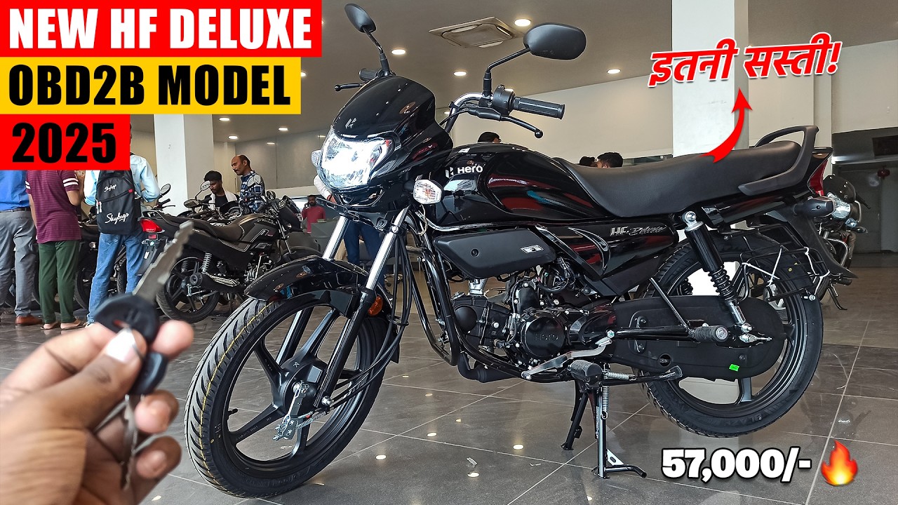 2025 Hero HF Deluxe All Balck Model Review🔥 | Mileage, Features & On Road Price!