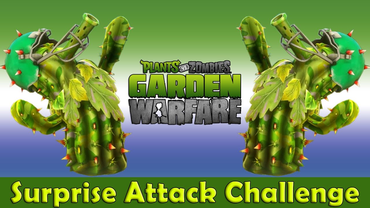 Surprise Attack Challenge | Camo Cactus | - Plants vs. Zombies Garden Warfare