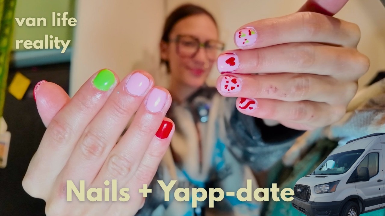 DIY Nails in My Van | Cozy Yap Session + Van Life Update 💅🧺