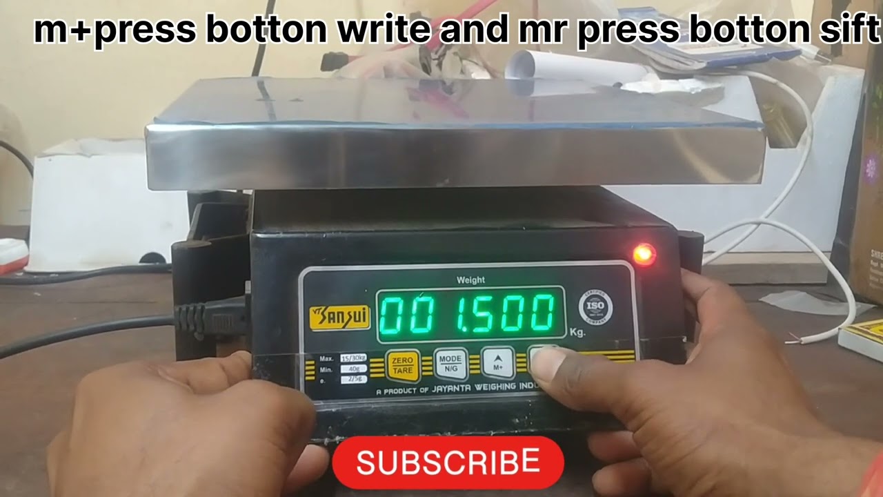 vt sansui mobile scale electricnic kata parameters and calibration setting watch this video