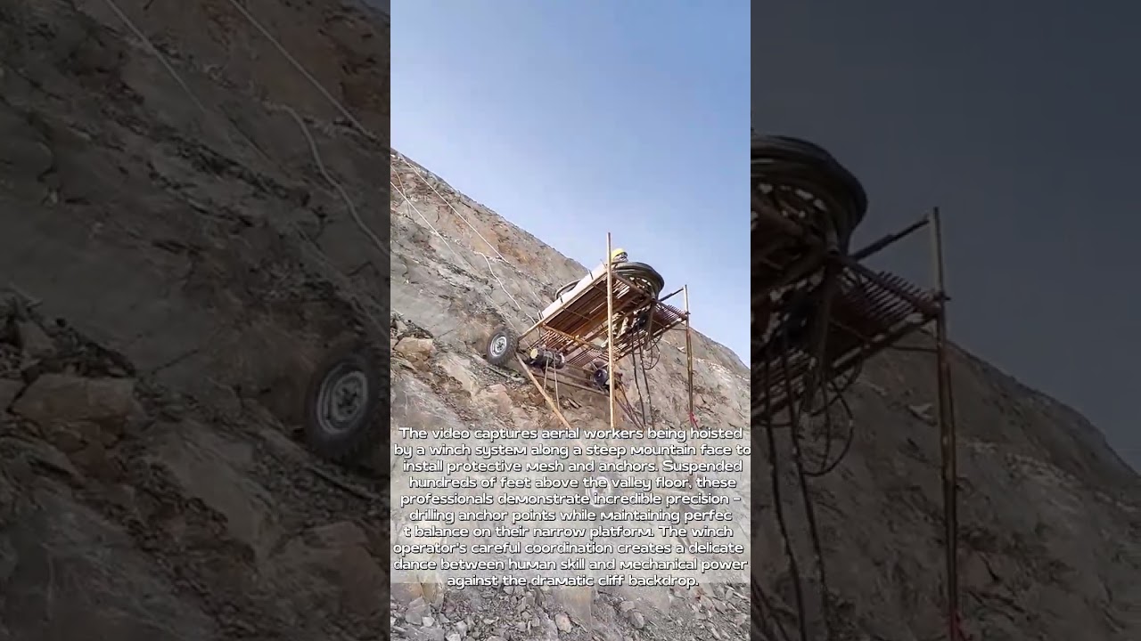 Cliffside Warriors: The High-Stakes Ballet of Slope Protection Work
