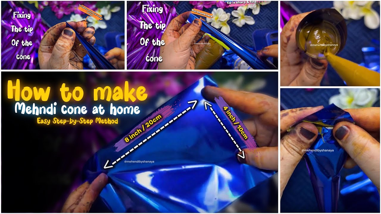 DIY | How To Make Mehndi Cone at Home | Mehndi Cone Kaise Banate Hain | Easy Step-by-Step