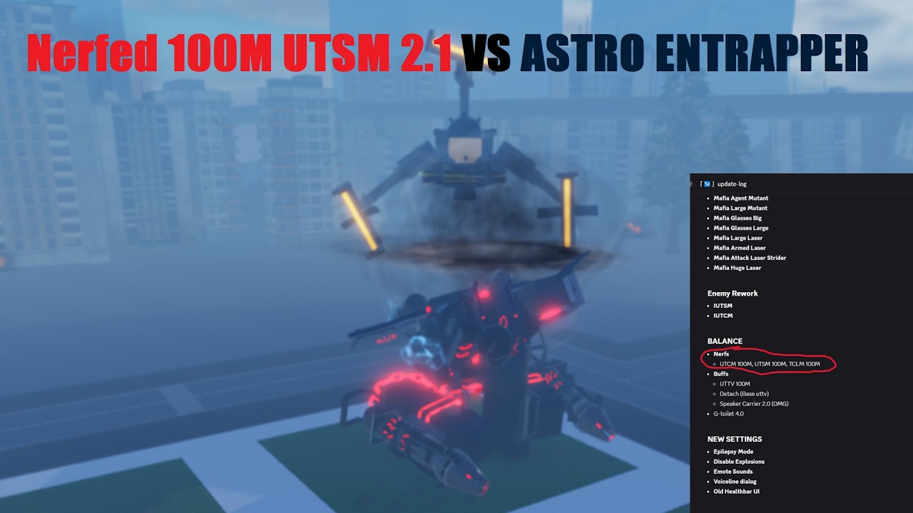 Can the NERFED 100M UTSM 2.1 still defeat the Astro Entrapper? | Roblox ST Blockade Battlefront