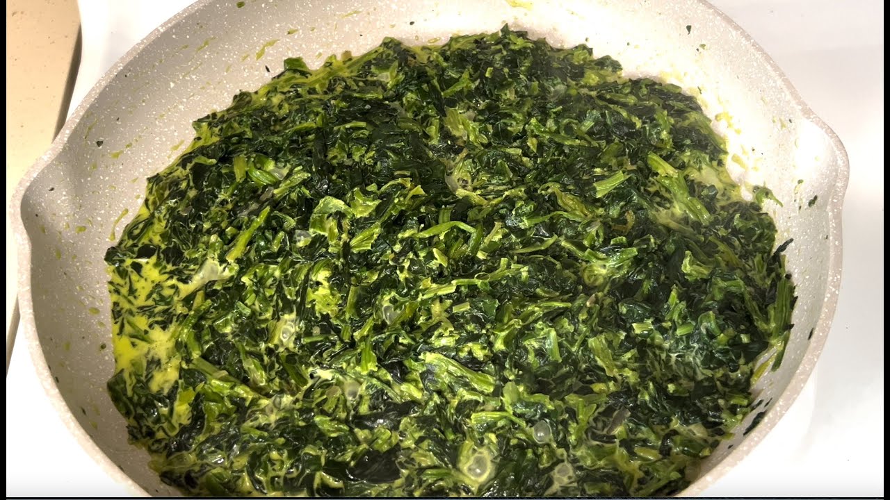 Quick Creamy Spinach Recipe with Frozen Spinach and Heavy Whipping Cream