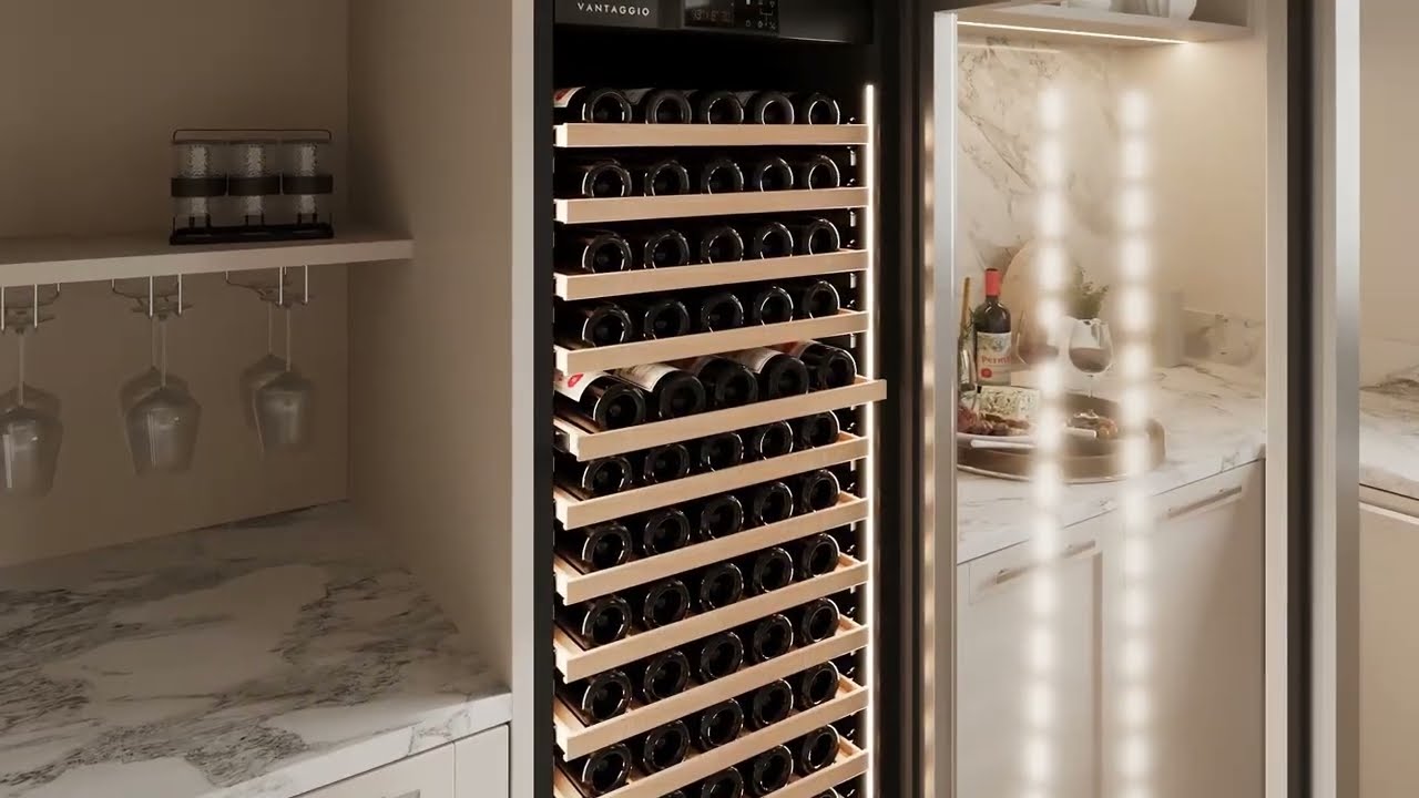 Vantaggio Wine Fridges | Luxury Dual Zone & Single Zone Wine Coolers in Stainless Steel & Black