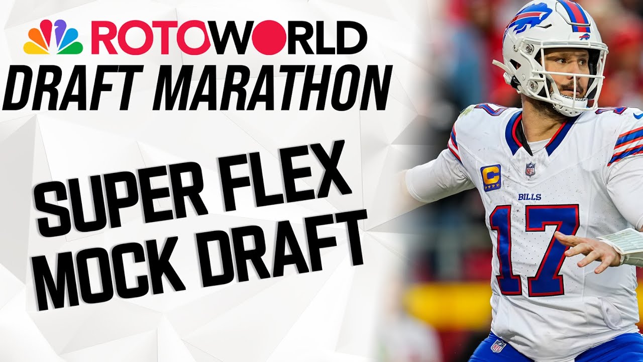 Super Flex Mock Draft w/ RotoPat, Denny Carter and more | Rotoworld Draft Marathon | NFL on NBC