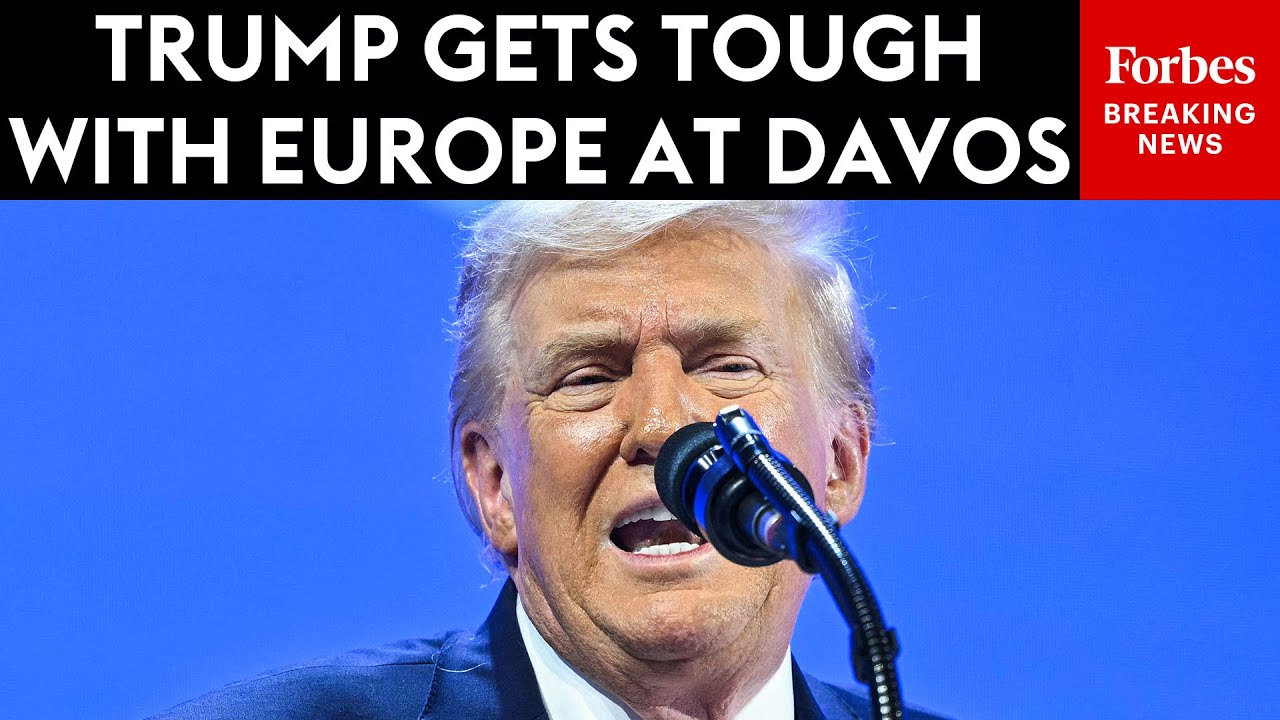 BREAKING NEWS: Trump Publicly Puts Europe On Notice About Greenland In Blistering WEF Speech | Davos