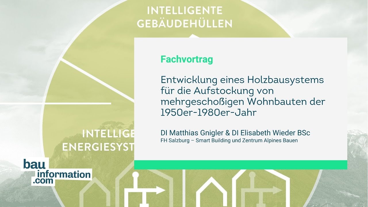 Entwicklung eines Holzbausystems f&uuml;r die Aufstockung von mehrgescho&szlig;igen Wohnbauten