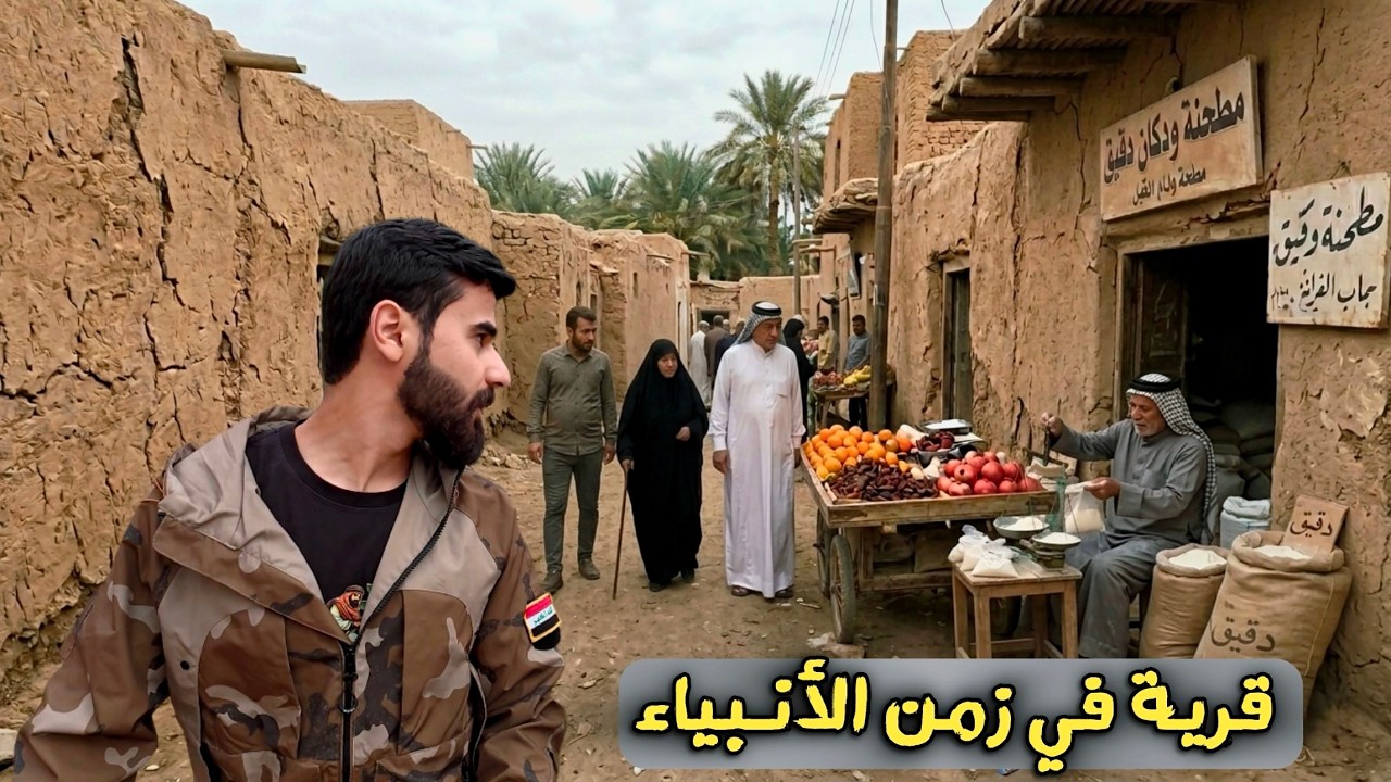 قرية من الطين كأنها من زمن الأنبياء في حدود ايران 