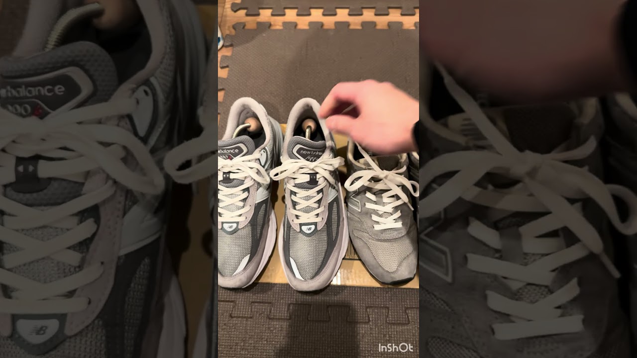 ニューバランスのグレーの高いモデルと安いモデルの比較#sneaker#newbalance#m990v6