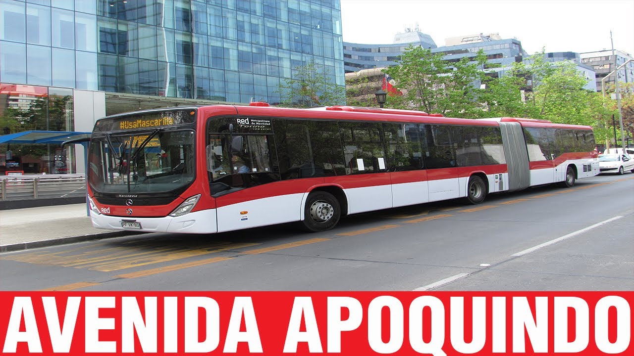Movimiento de Buses en Av. Apoquindo